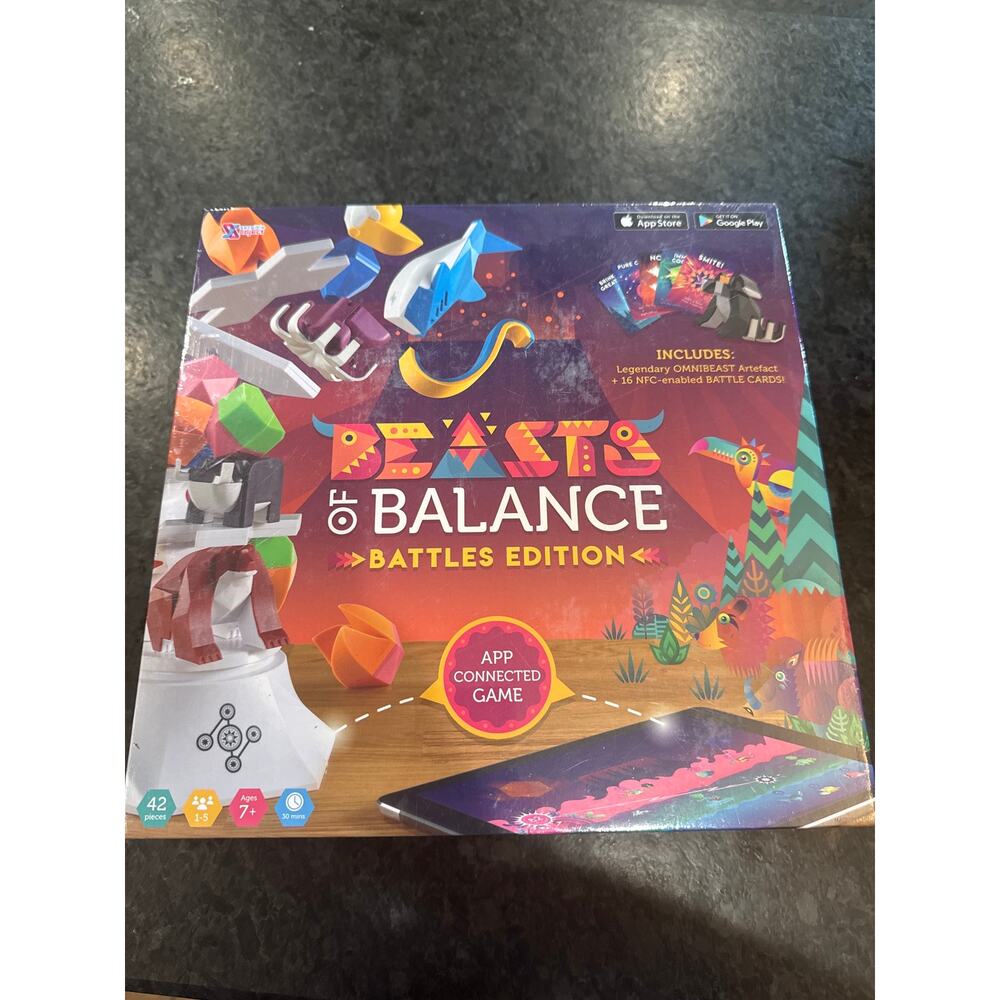 NEW Sealed Beasts of Balance Battles Edition App Connected Board Game 42 Pieces